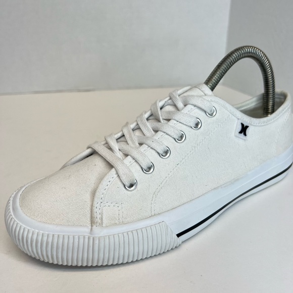 Hurley Ceta Womens Sneakers Casual Canvas Lace Up White Size 6.5M No Box XLNT! - Picture 10 of 16